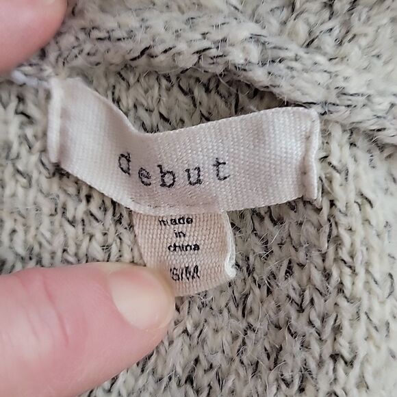 Debut Aztec print cardigan open front - beige Women's Size S/M - Picture 7 of 10